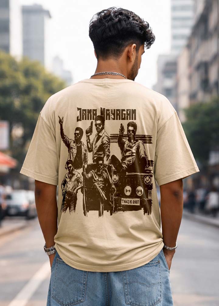 JANA NAYAGAN Thalapathy Vijay T-Shirt for Men – J&JP Premium Graphic Tee