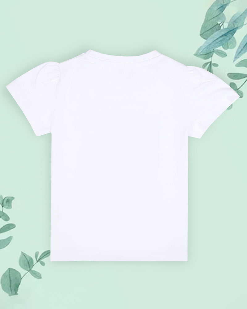 J&JP Kids Girls Printed T-shirt and Pant Set