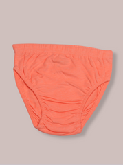 Kids Orange Single Jersey Solid Pant