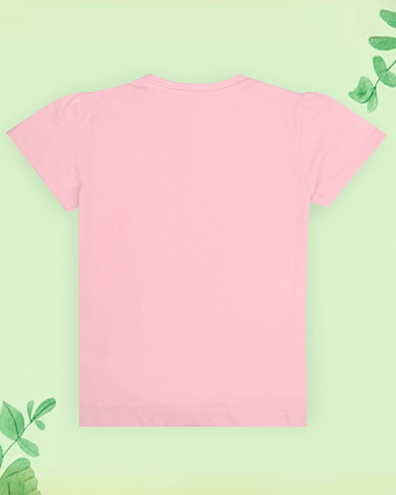 J&JP Kids Girls Printed T-shirt and Pant Set