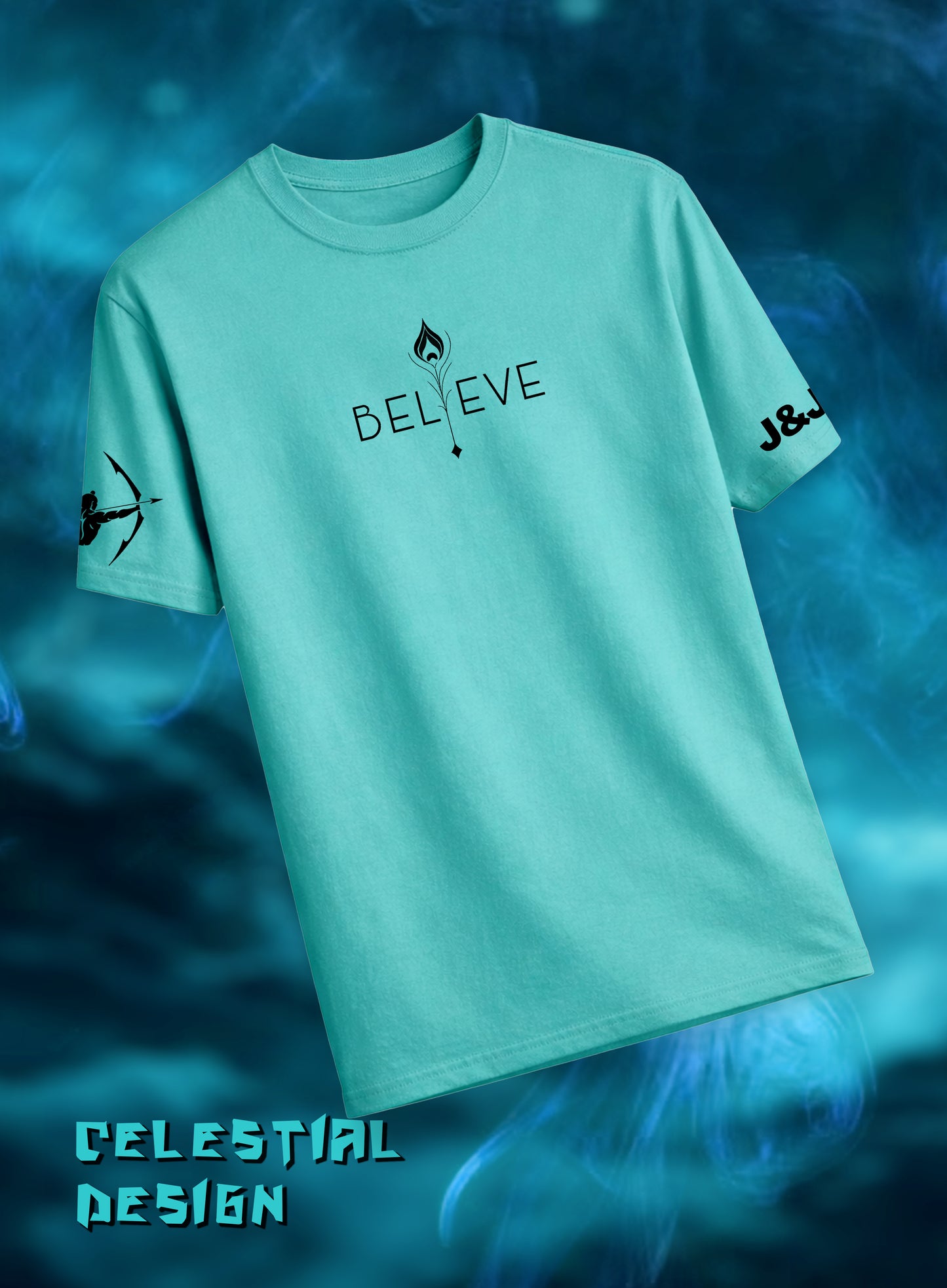 COSMIC - KRISHNA AND ARJUNA GRAPHIC TSHIRT
