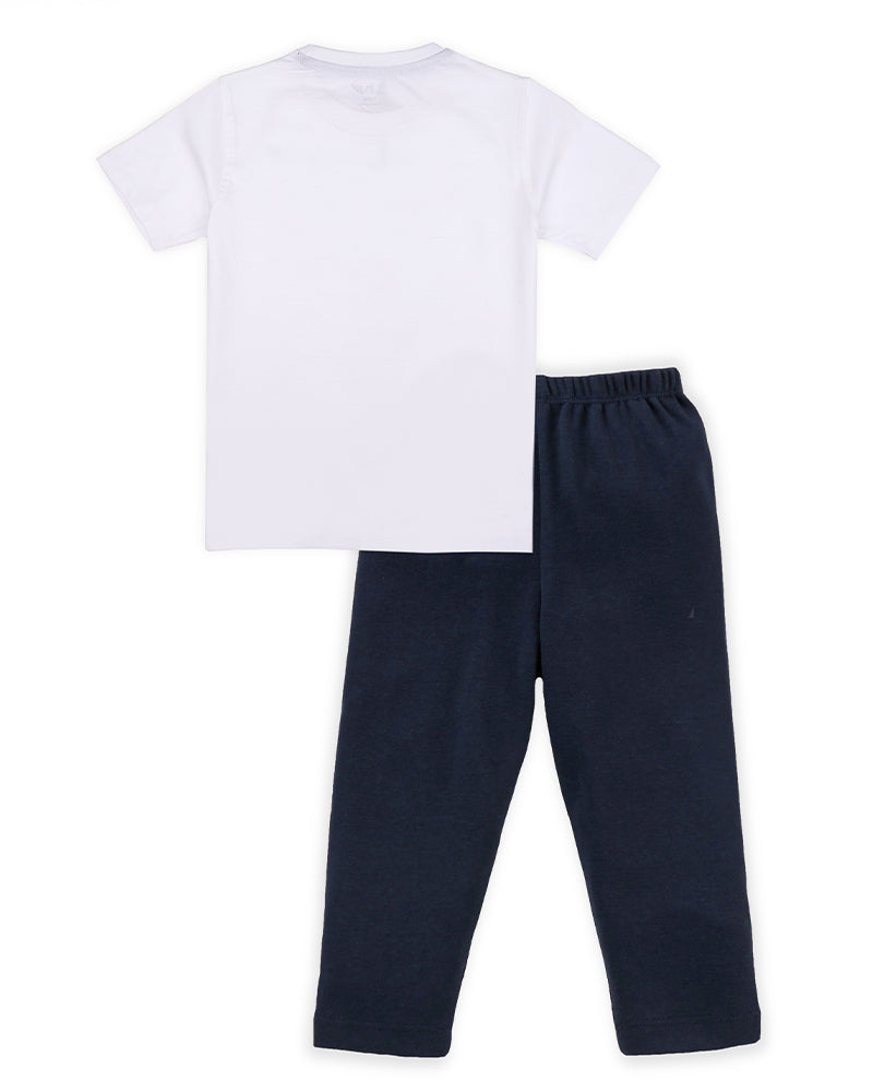 J&JP Kids Boys Printed T-shirt and Pant Set