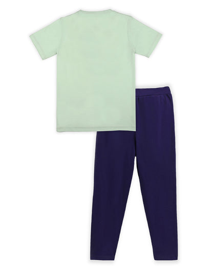 J&JP Kids Boys Printed T-shirt and Pant Set