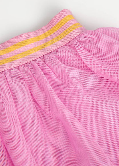 Kids Girls Solid Pink Skirt