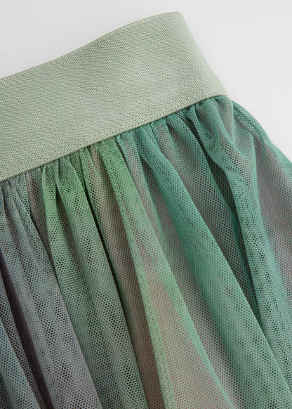 Kid Girls Solid Multicolor Skirt