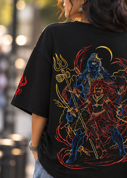 WOMENS SHIVA X KALI DIVINE GRAPHIC T-SHIRT