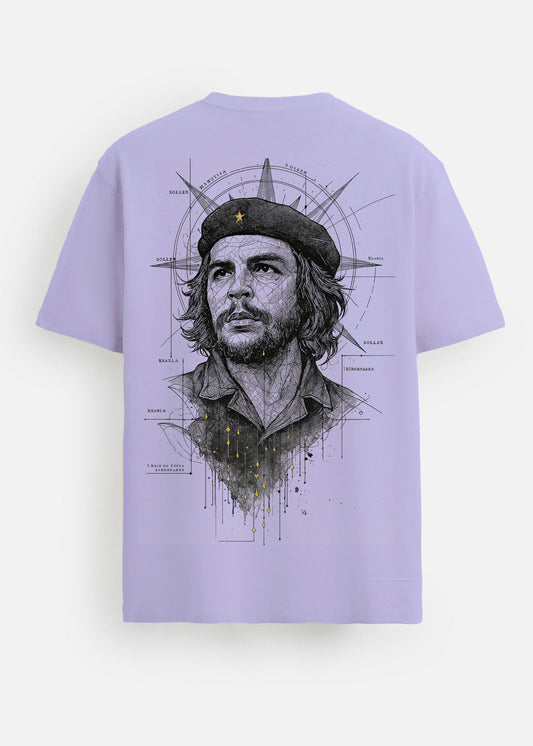 GOAT Series Iconic Chequera Back Graphic Regular Fit T-Shirt for Men -Purple