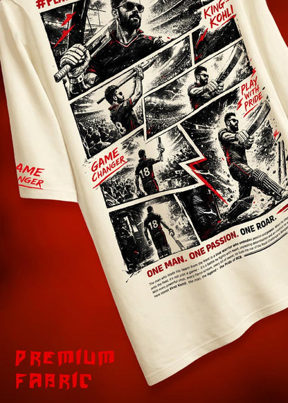 Red Army Play Bold Graphic Cricket Fan T-Shirt – Comic Panel Sports Edition