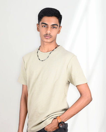 J&JP Men's Tshirt -Light Olive