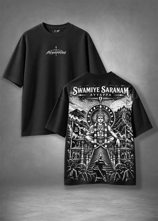 Ayyappan Swamiye Saranam Premium Printed Mens Tee