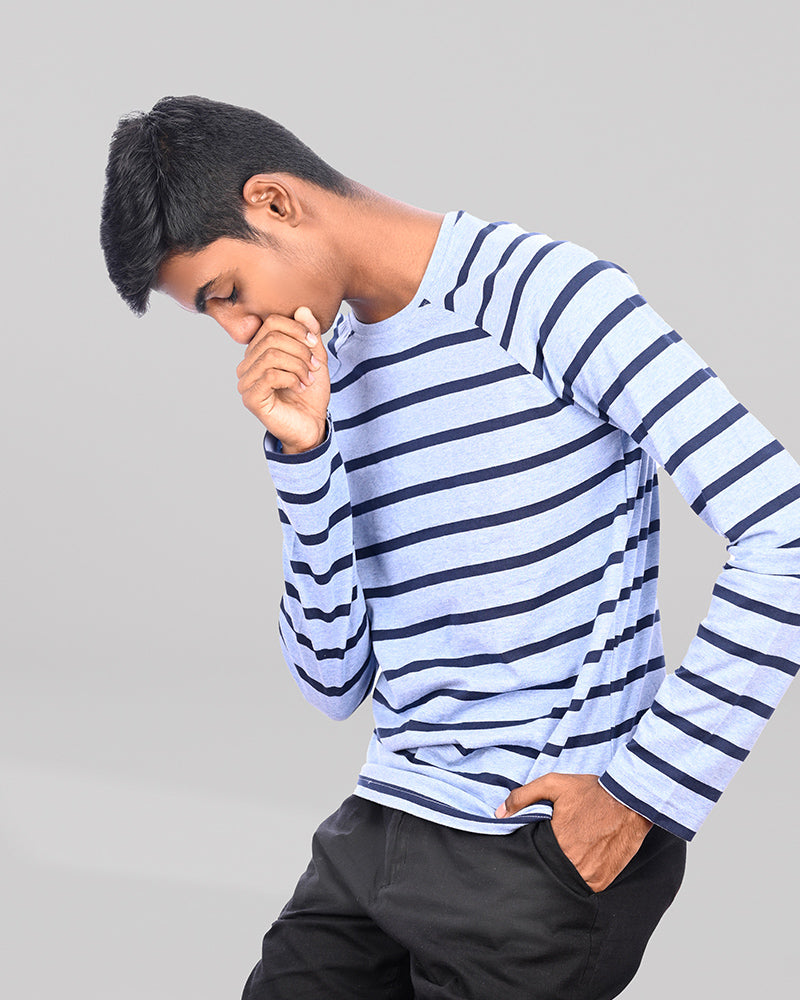 J&JP Men's Stripes Full sleeve Tshirt