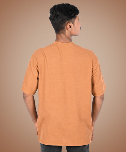 J&JP Texture tshirt-Toffy brown