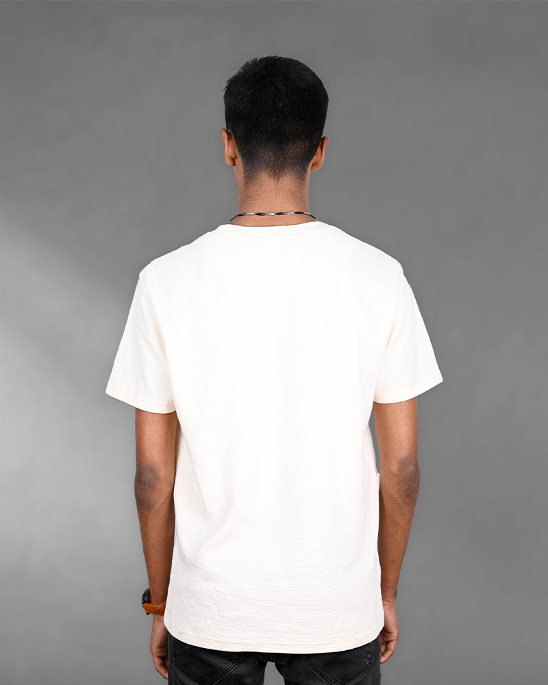 J&JP Men's Solid Tshirt -White