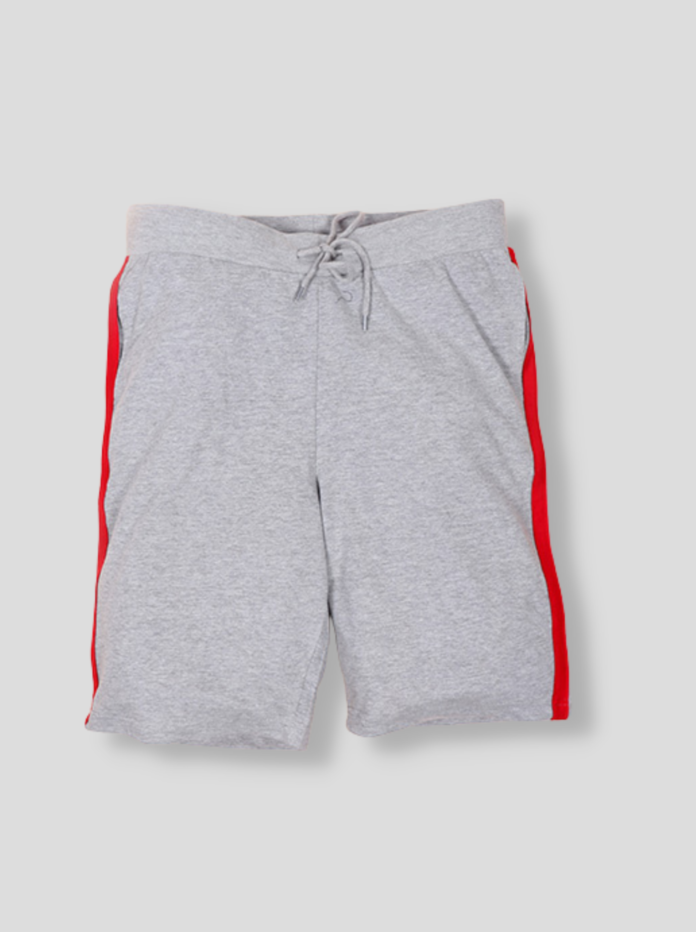 Men Grey Solid Loopknit Shorts