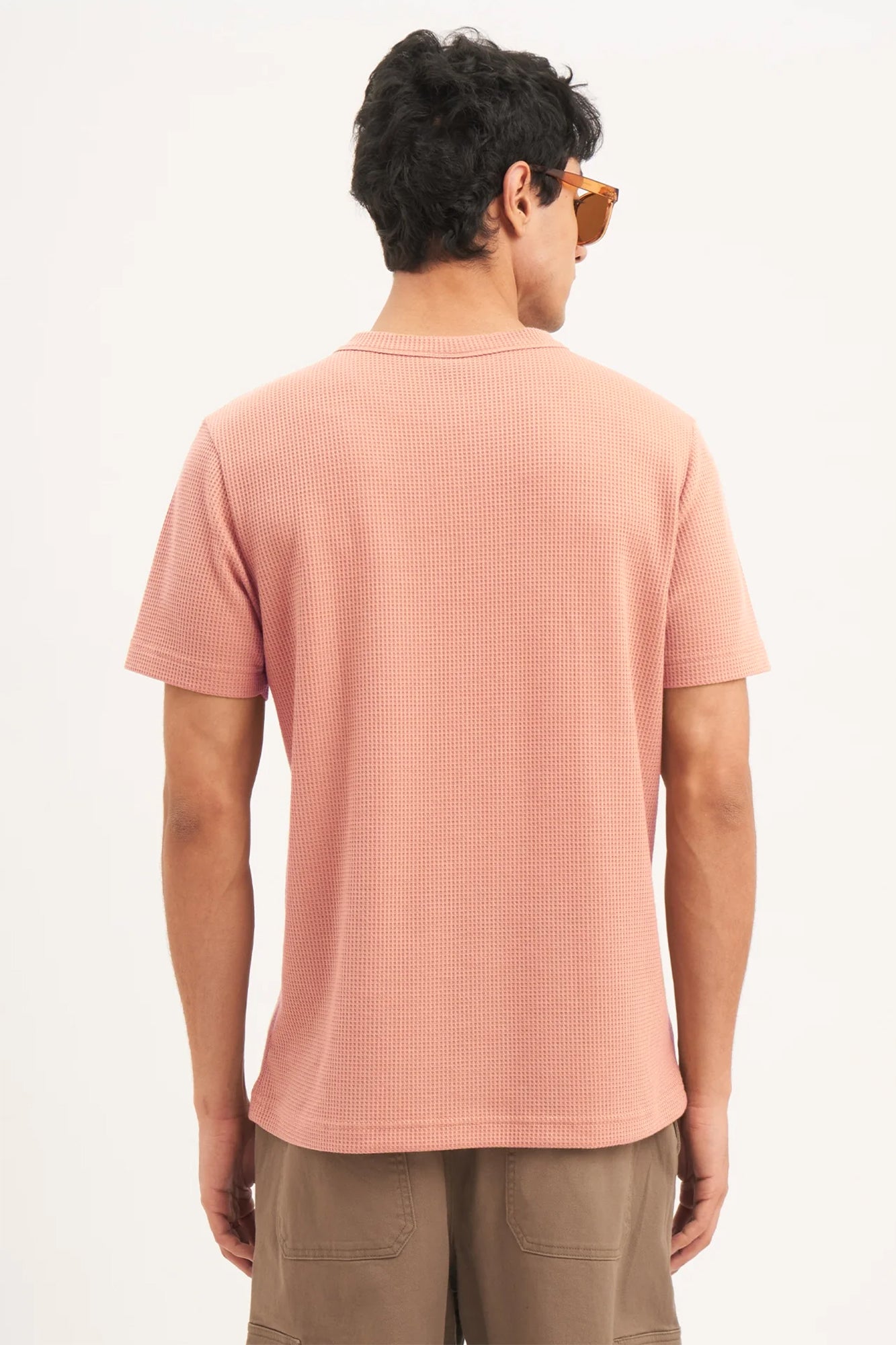 J&JP Texture tshirt-Peach