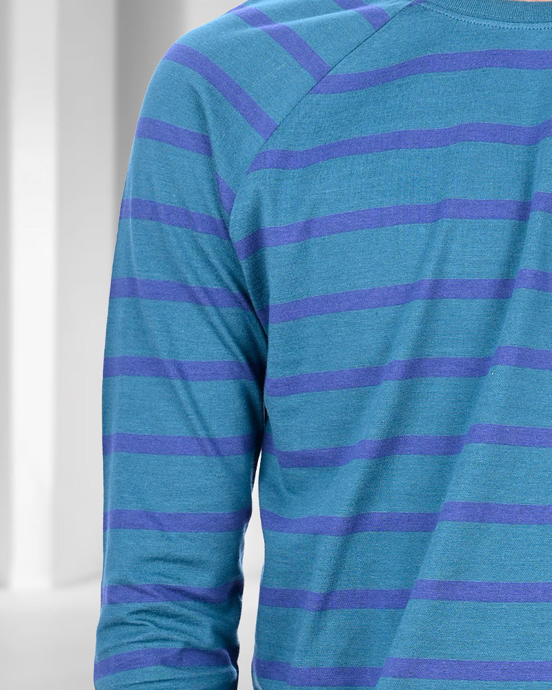 J&JP Men's Stripes Full sleeve Tshirt
