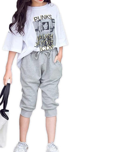 J&JP Kids Girls Printed T-shirt and pant