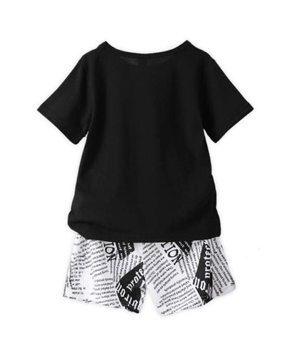 J&JP Kids Boys Printed T-shirt and Shorts set