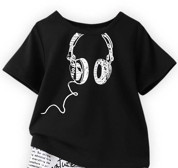 J&JP Kids Boys Printed T-shirt and Shorts set