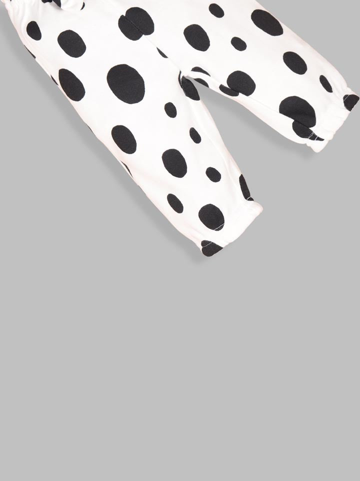 Babies Black Full sleeve Single Jersey Romper Set