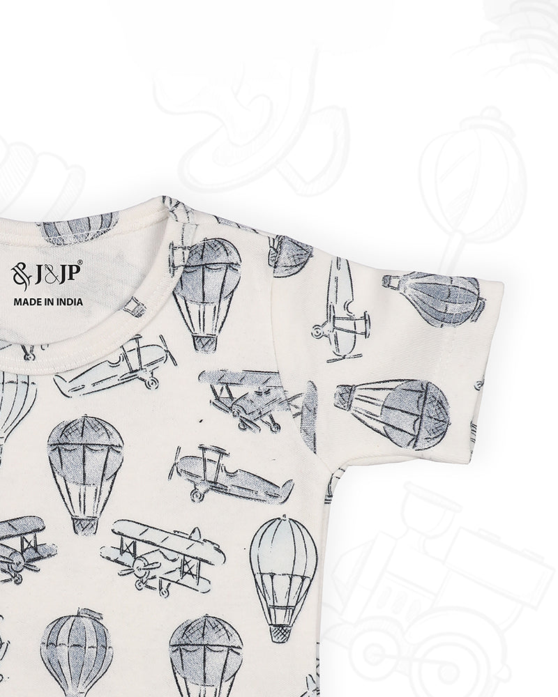 J&JP Kids Printed T-shirt and Pant