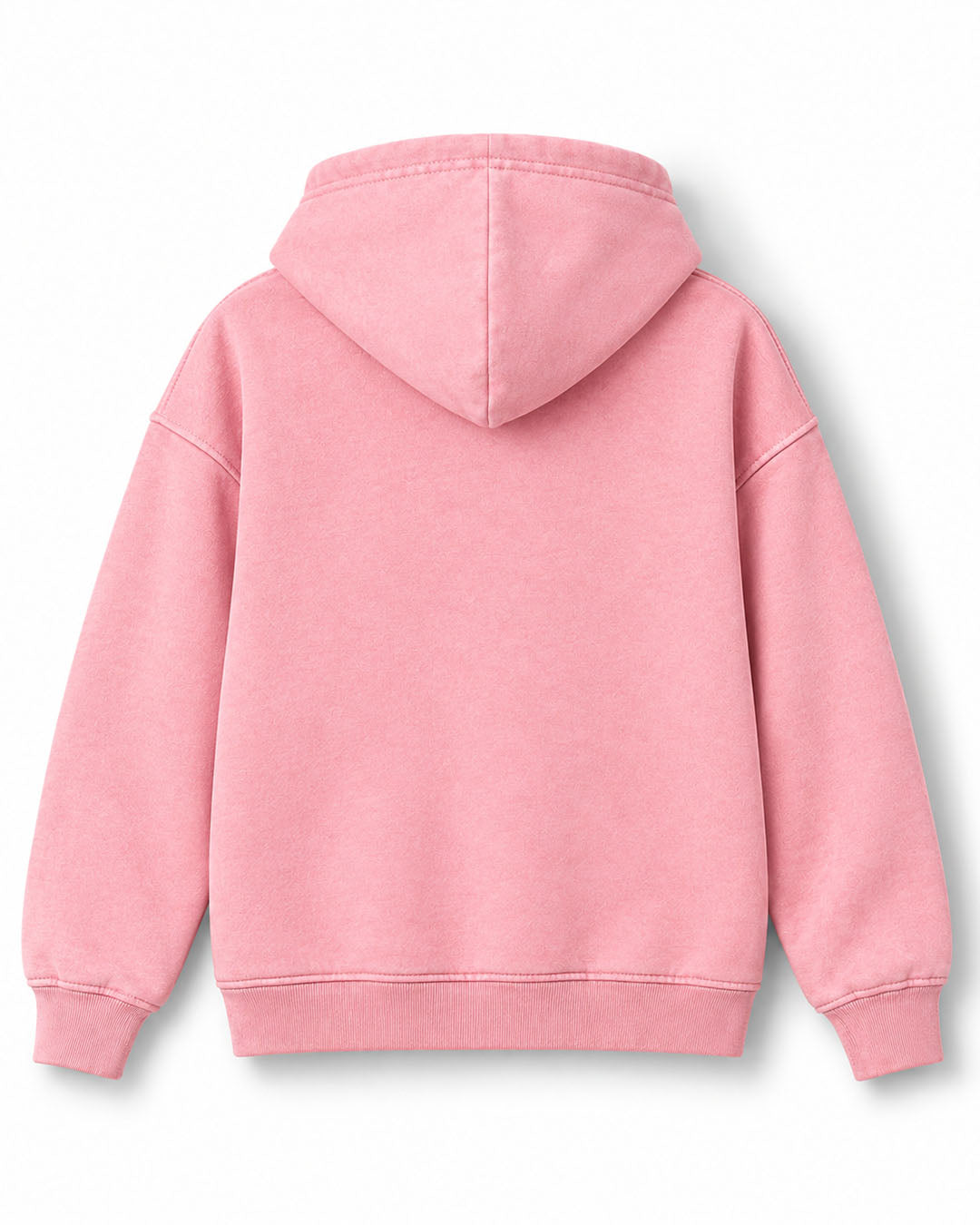 J&JP Girls Pink Printed Full Sleeve Hoodie