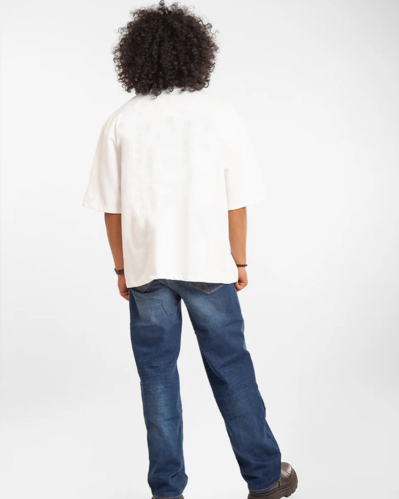 J&JP Mens oversized Puff Printed Tshirt