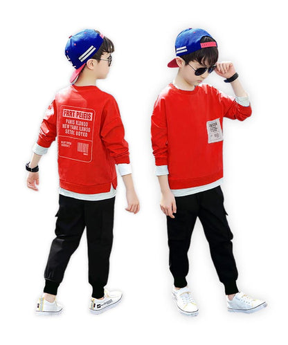 J&JP Kids Boys Printed T-shirt and Pant