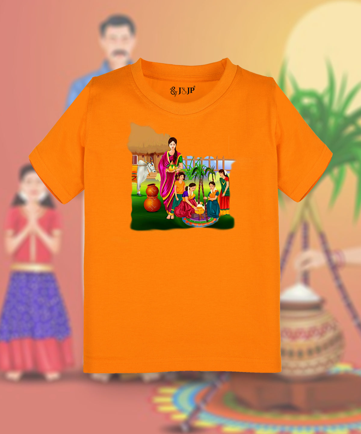 Kids Unisex Pongal Cotton T-Shirt