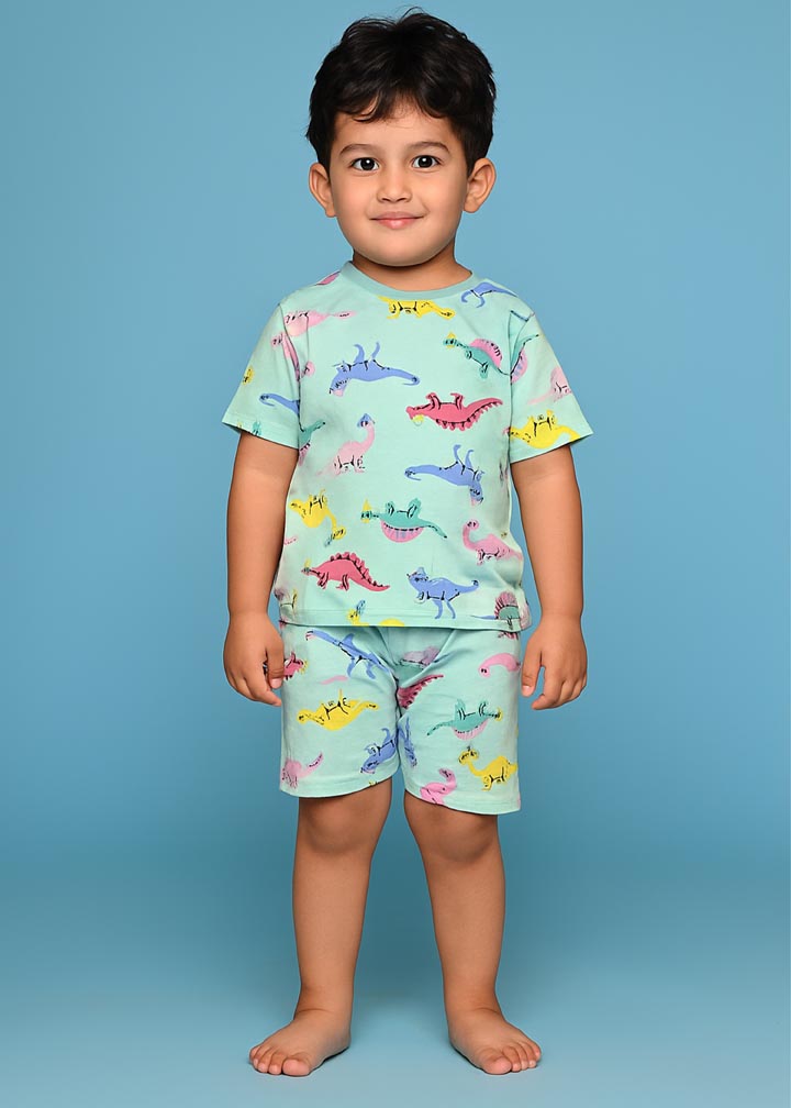 Kids unisex coord set-Dino