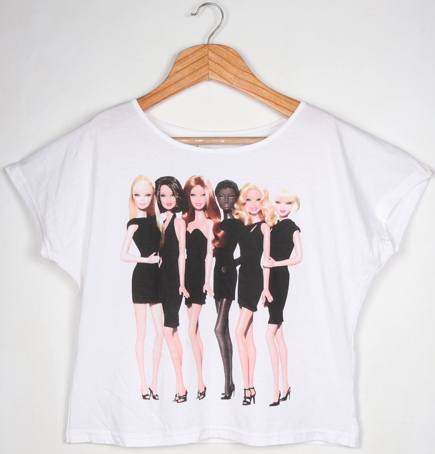 Women White Short Sleeve Printed Cotton T-Shirt