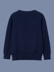 Kids Unisex Navy Blue Full Sleeve Sweatshirt