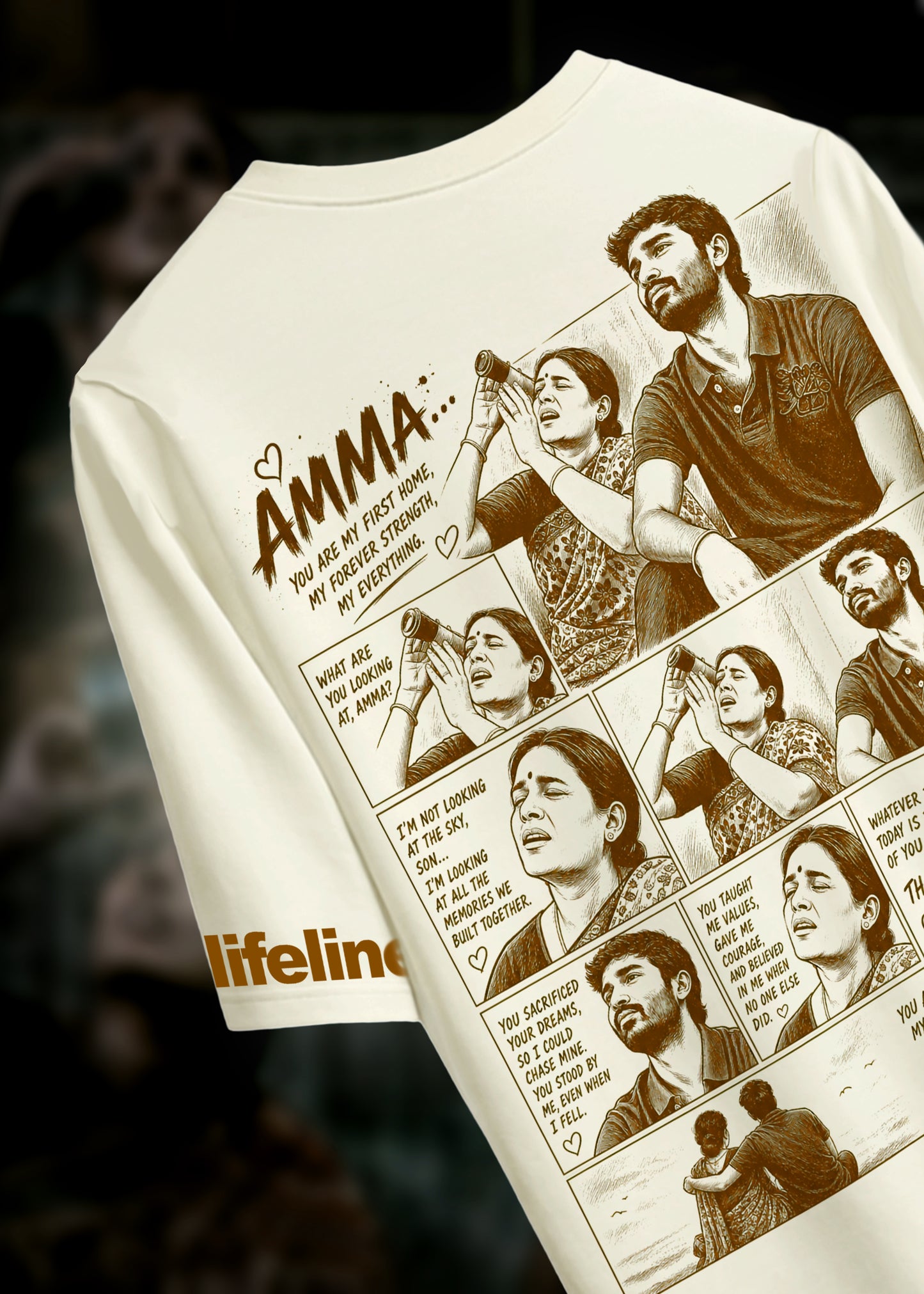 Amma Mother’s Day Gift T-Shirt - Emotional Mom Love Graphic Tee.