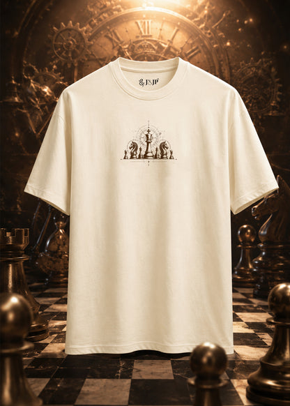 Chess Edition – Time Counts. Legends Move. Brown Print T-Shirt