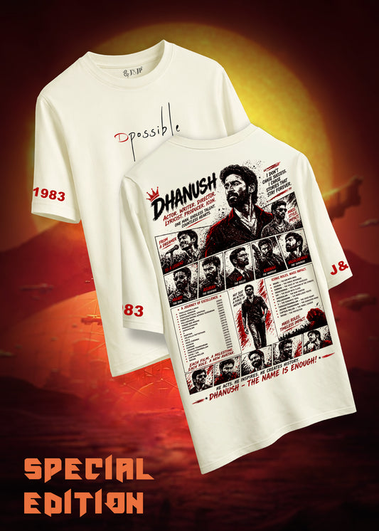 Dhanush Tribute Graphic Edition Tee