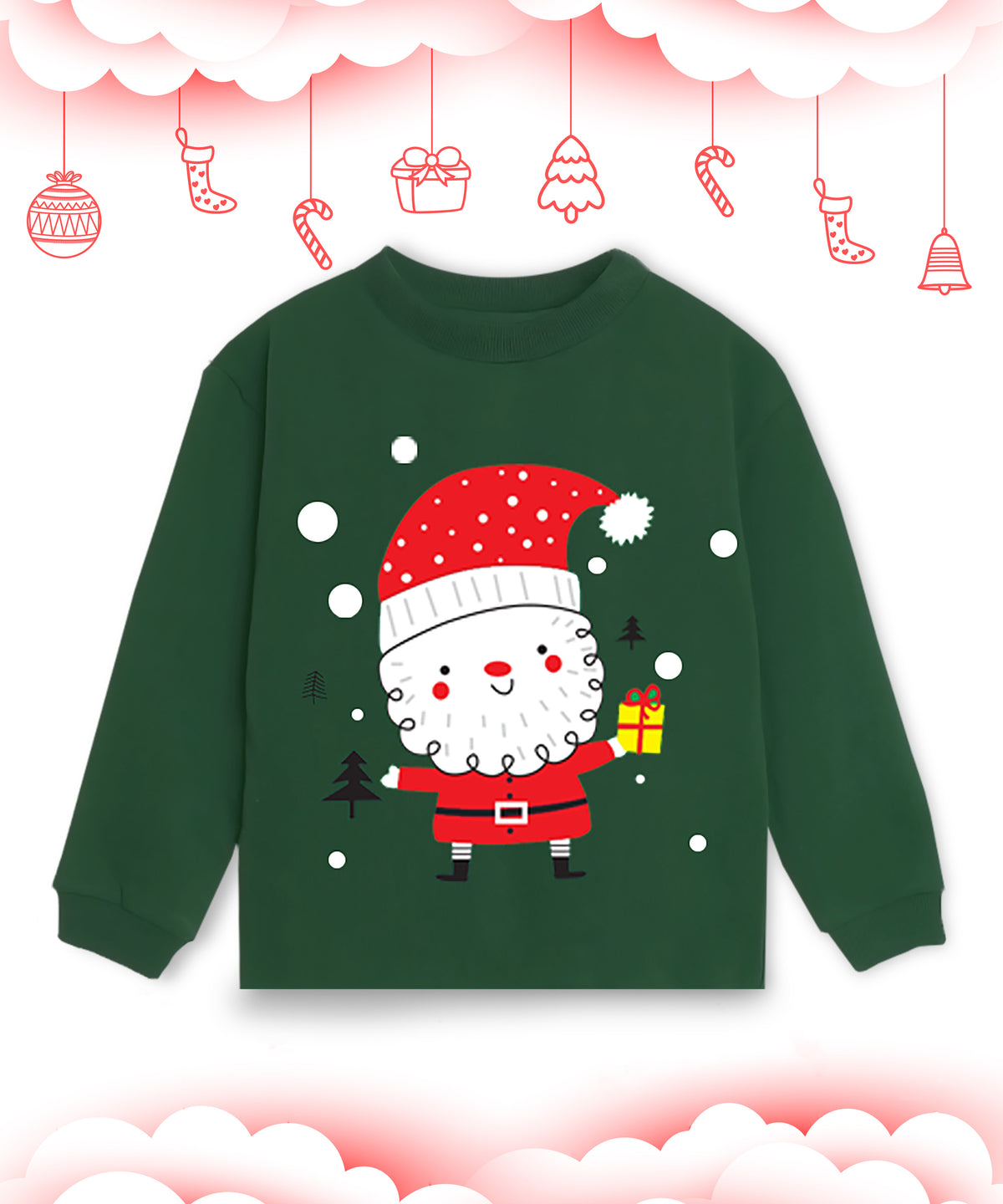 Kids Unisex  Christmas Cotton T-Shirt