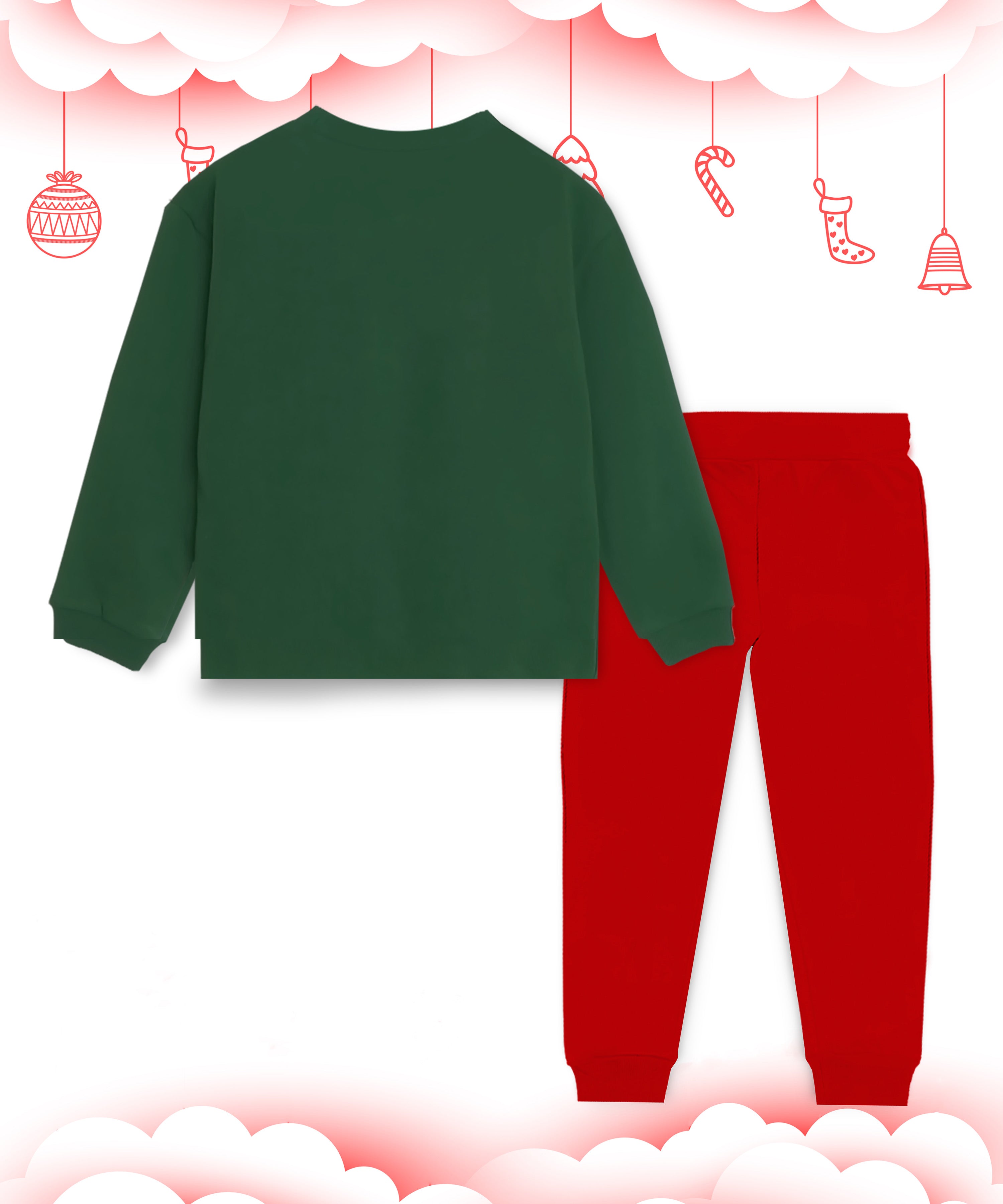 Kids Unisex  Christmas Cotton Clothing set