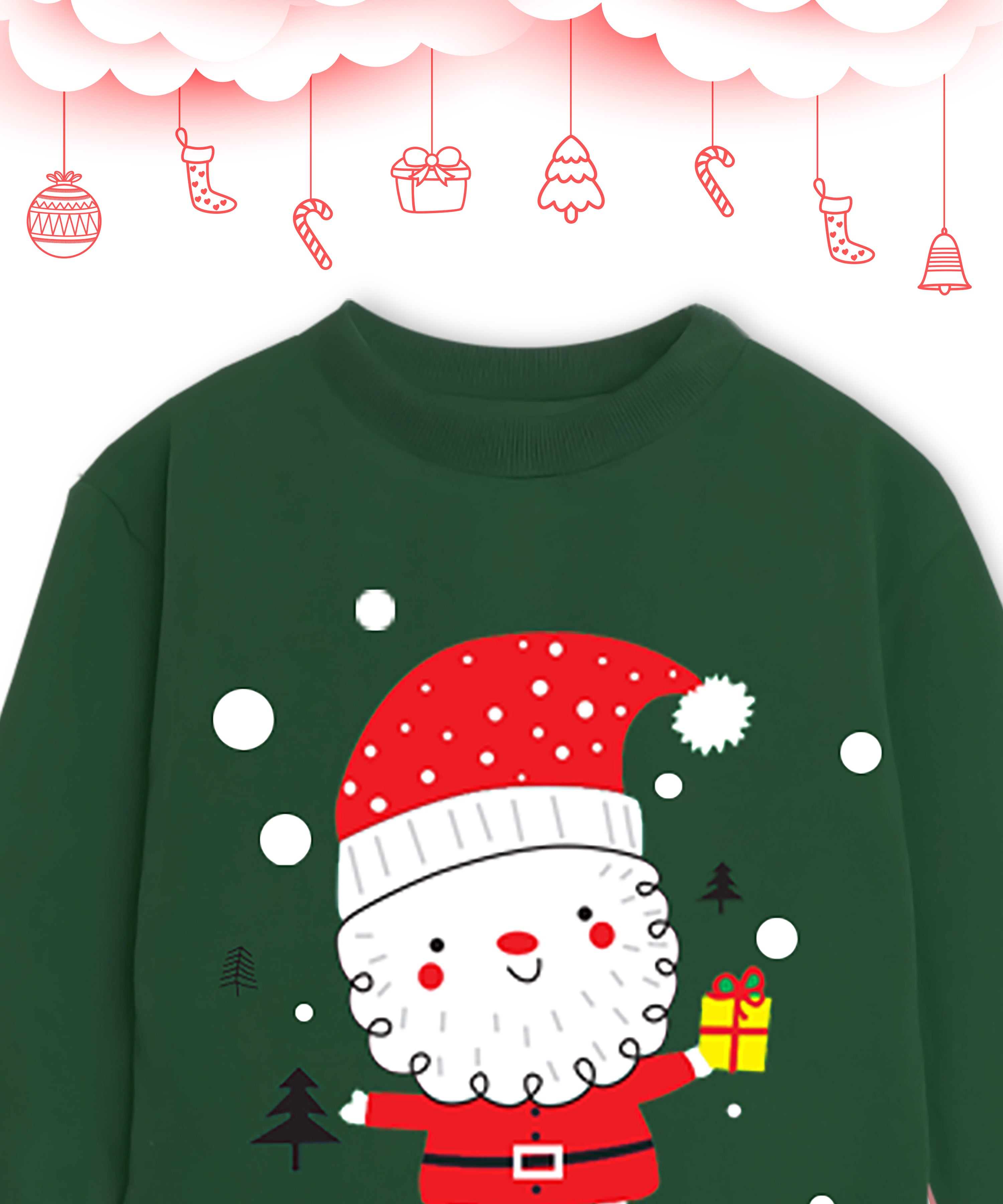 Kids Unisex  Christmas Cotton Clothing set