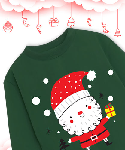 Kid's Green Santa Christmas Outfit J&JP Kid's Green Santa Christmas Outfit J&JP