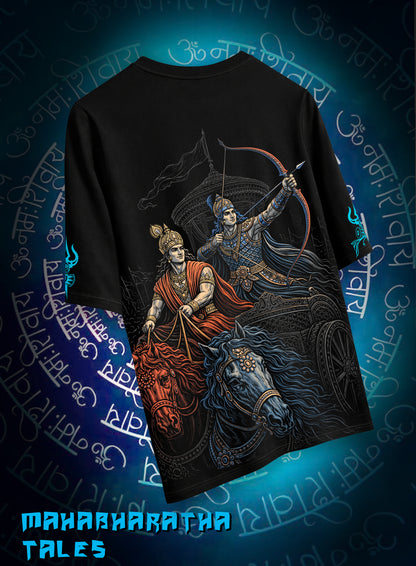 MAHABHARATHA TALES KRISHNA X ARJUNA ARTISTIC TSHIRT