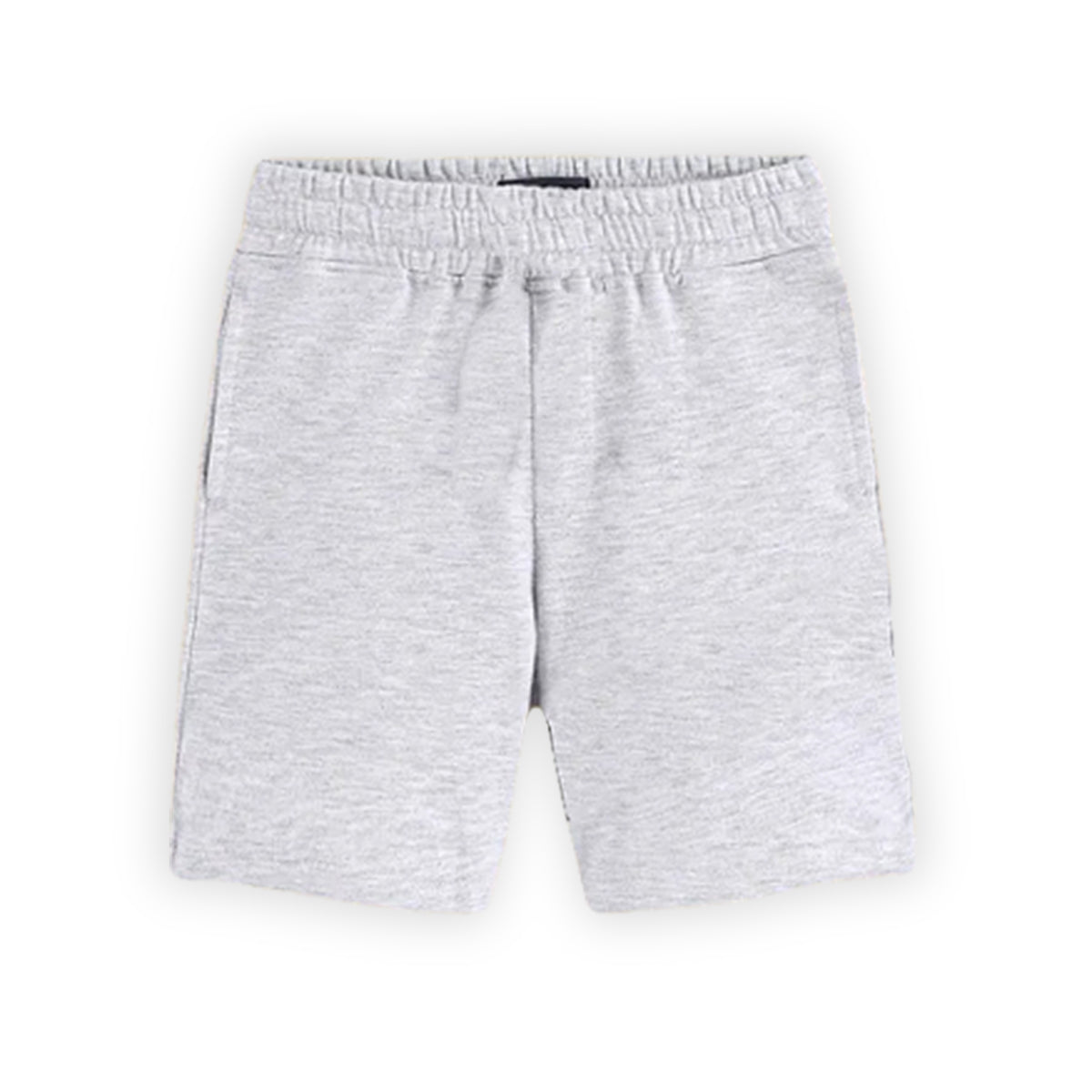 Kids Grey Solid Cotton Shorts