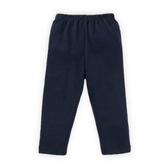 Kids Black Solid Cotton Track pants