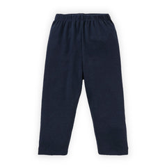 Kids Black Solid Cotton Track pants