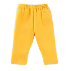 Kids Yellow Solid Cotton Track pants