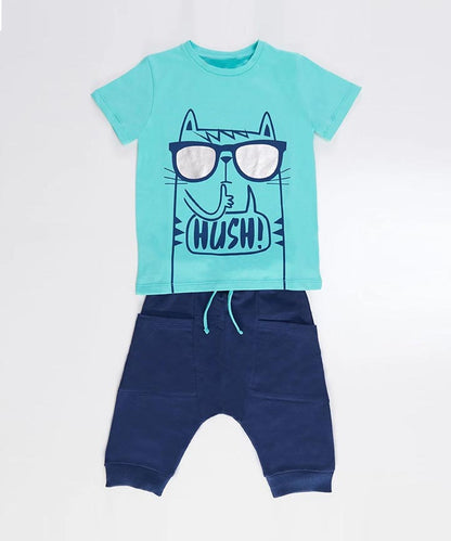 J&JP Kids Boys Printed T-shirt and Shorts set