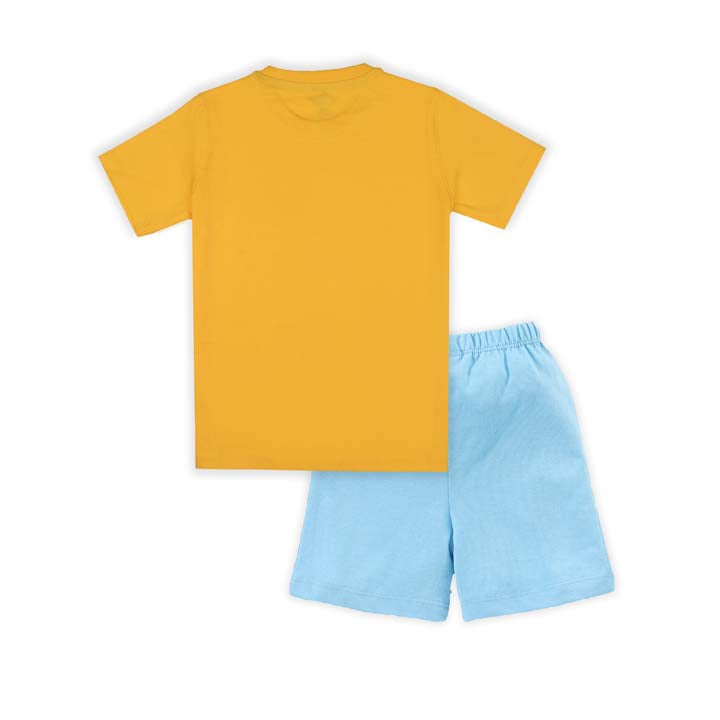 J&JP Kids Boys Printed T-shirt and Shorts Set