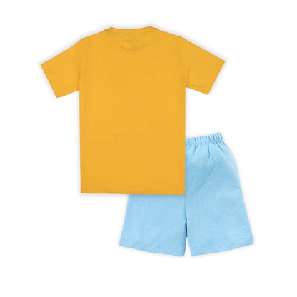 J&JP Kids Boys Printed T-shirt and Shorts Set