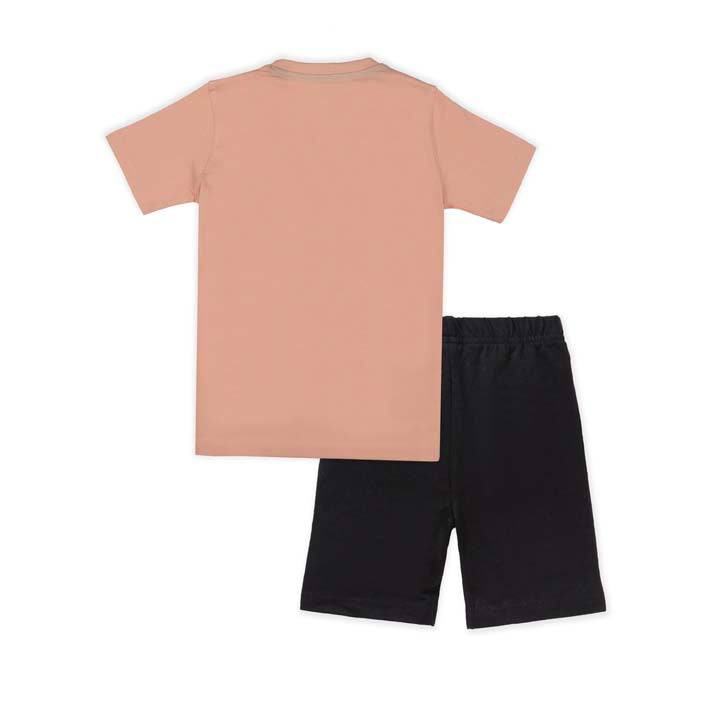 J&JP Kids Boys Printed T-shirt and Shorts Set
