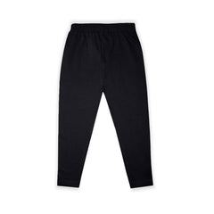 Kids Black Solid Cotton Track pants