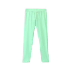 Kids Green Solid Cotton Track pants